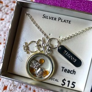 TEACH Necklace - 18 inch chain